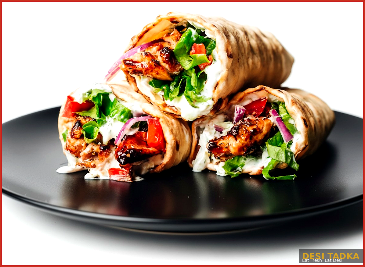 Wrap platter arranged for group lunches and office catering.