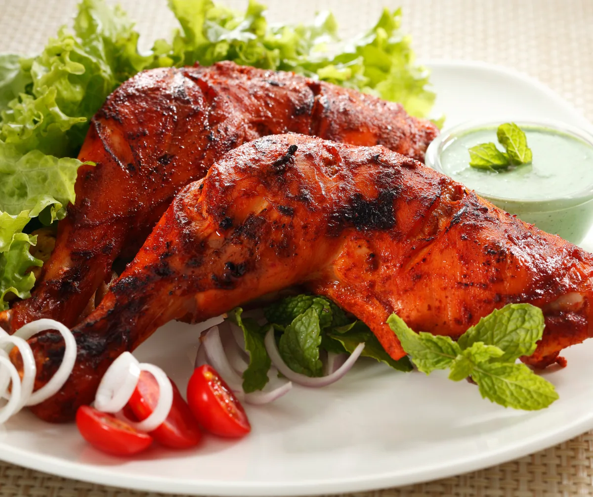 Tandoori chicken — halal certified, Desi Tadka Ottawa
